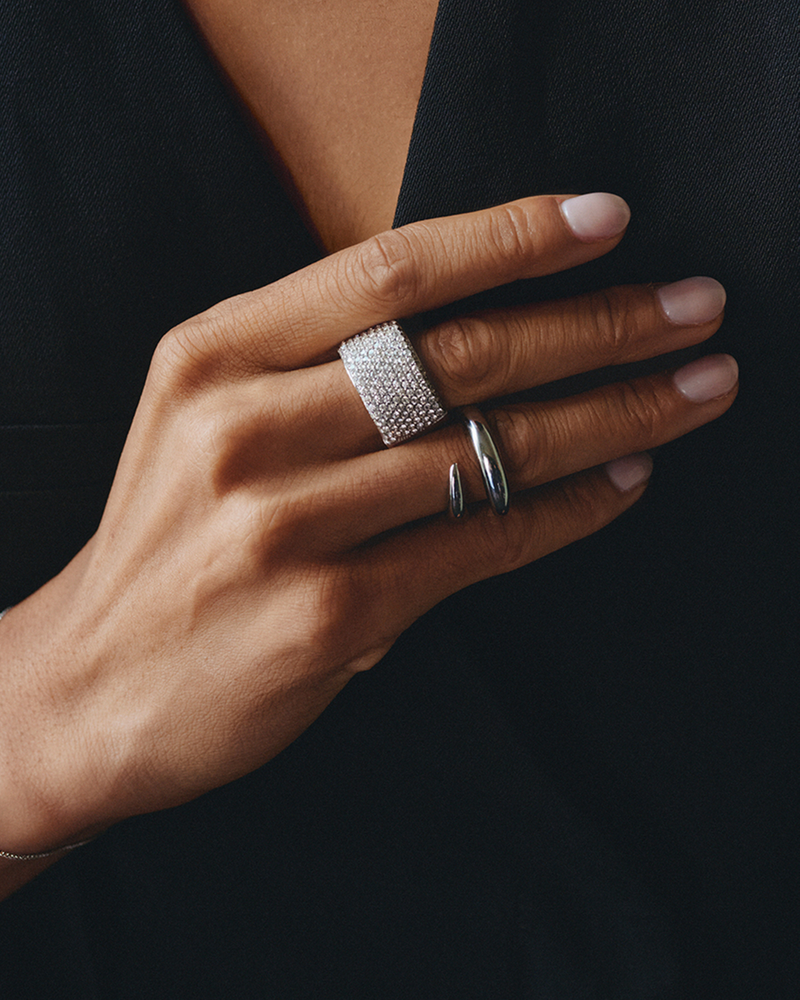 Prisma Ring L Silver rings Silver
