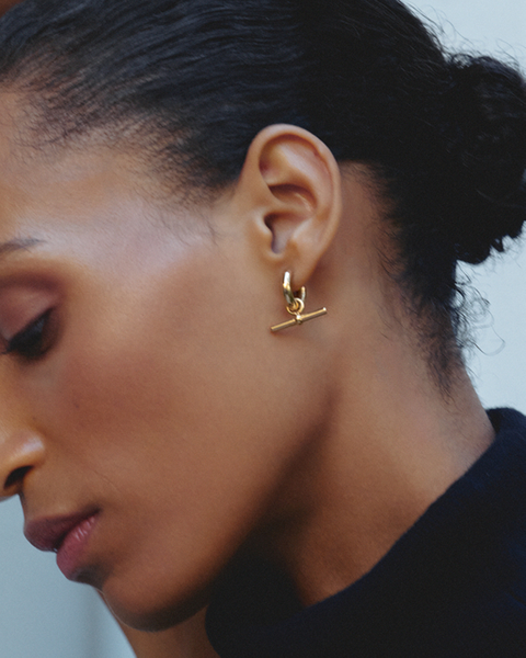 Valeria Hoops Gold earrings Guld