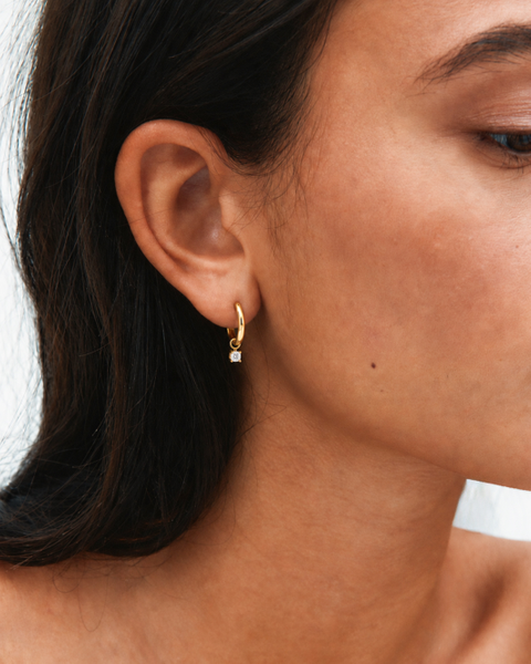 Leonore Petite Hoops For teenager Guld