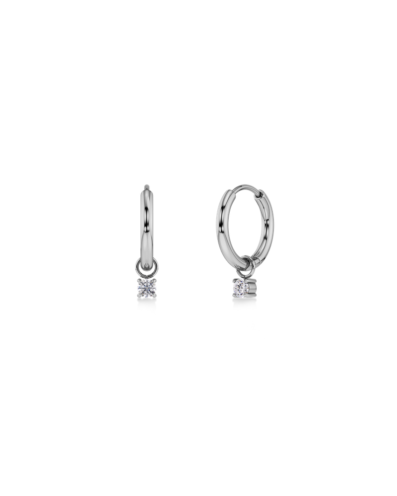 Leonore Petite Hoops Hoops Silver