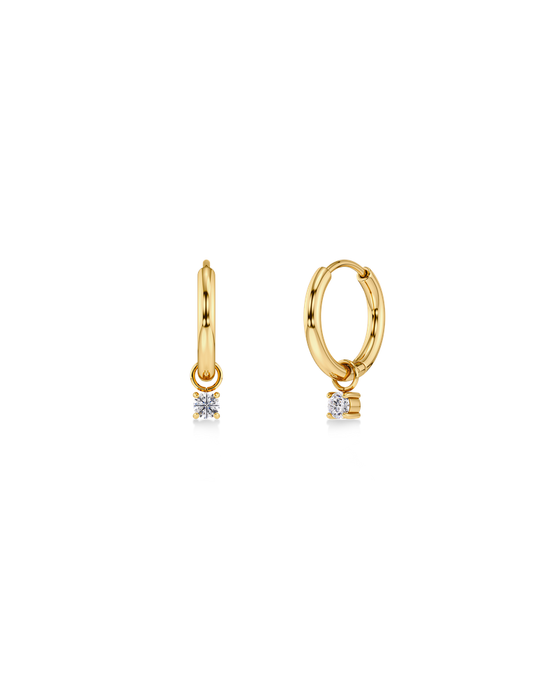 Leonore Petite Hoops Hoops Gold