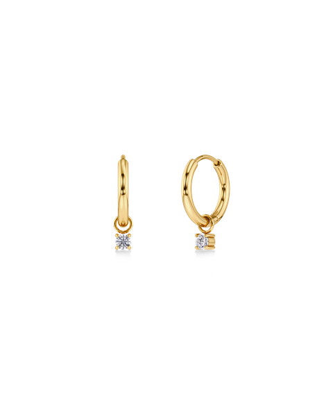 Leonore Petite Hoops For teenager Guld