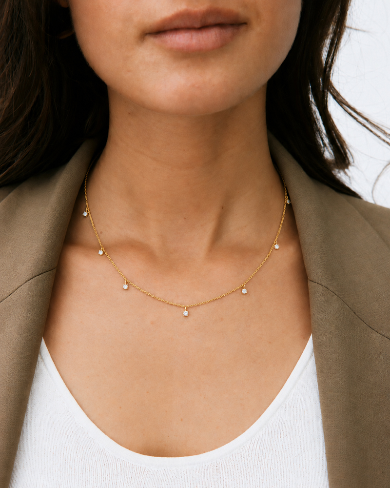 Leonore Petite Necklace Multi Gold necklaces Gold