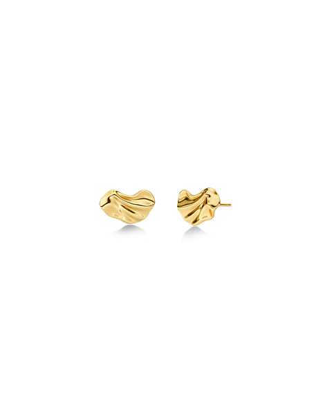 Melted Studs Gold earrings Guld
