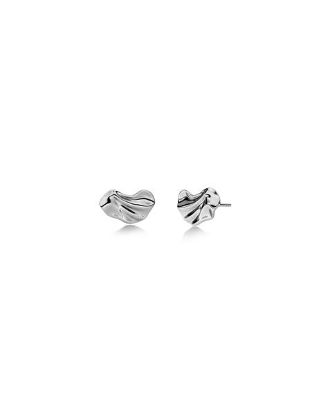 Melted Studs Jewellery Silver