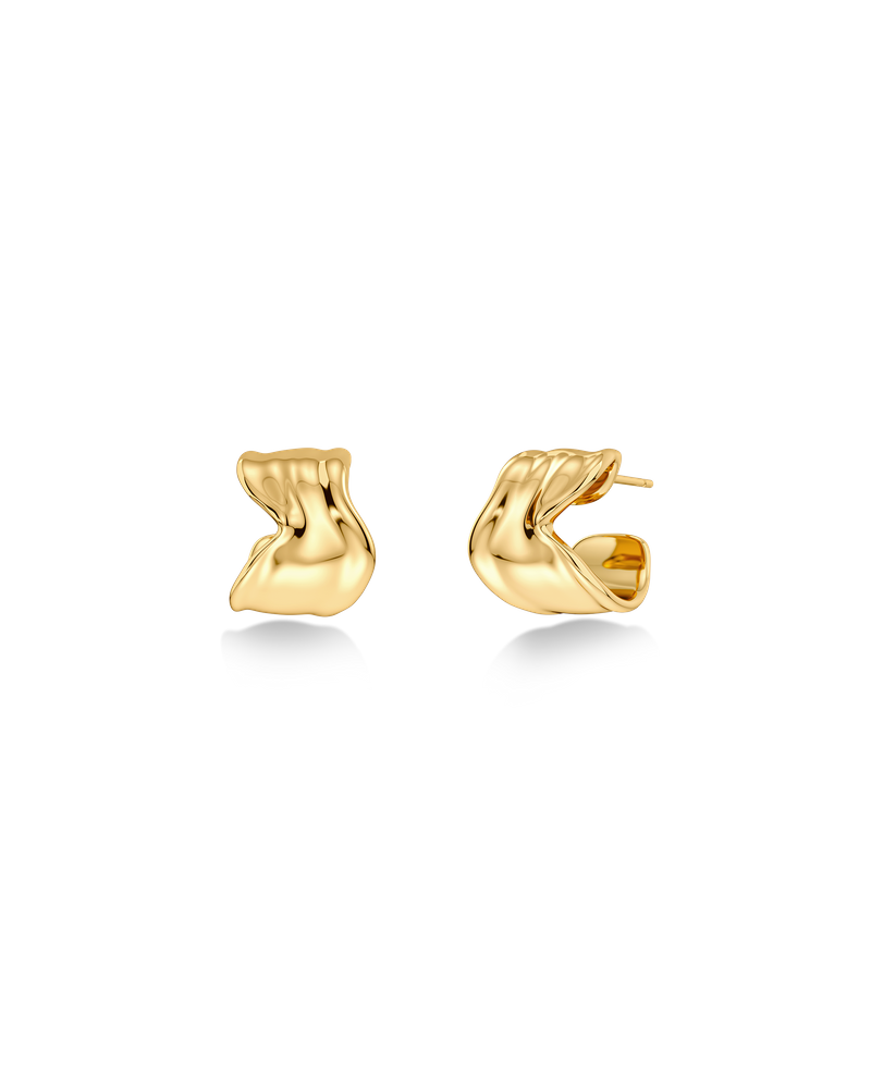 Melted Hoops S Hoops Gold