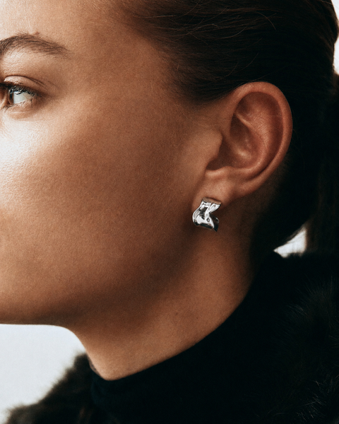 Melted Hoops S Jewellery Silver