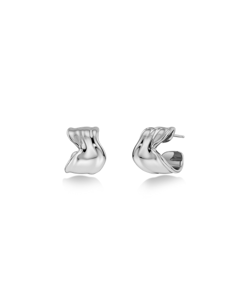 Melted Hoops S Jewellery Silver