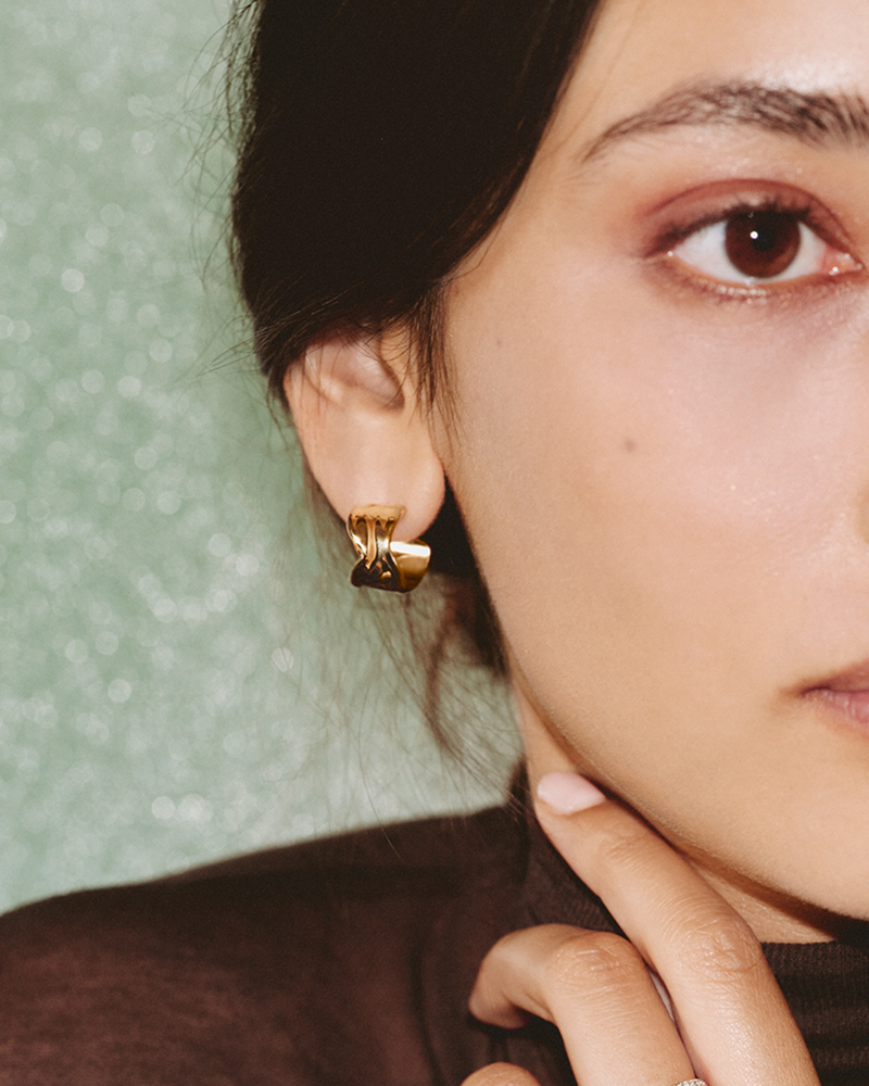 Melted Hoops S Hoops Gold