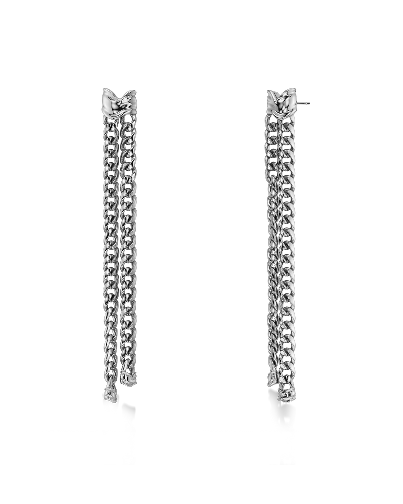 Melted Earrings Silver earrings Silver