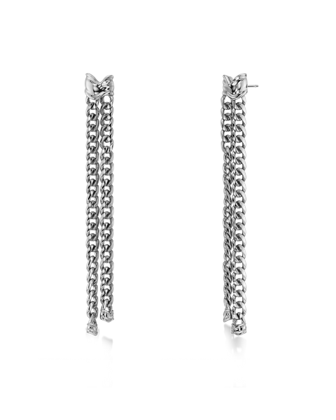 Melted Earrings Jewellery Silver