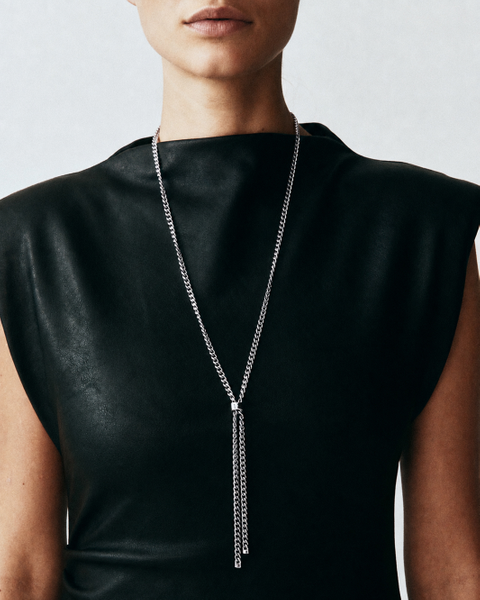 Melted Necklace Y Jewellery Silver