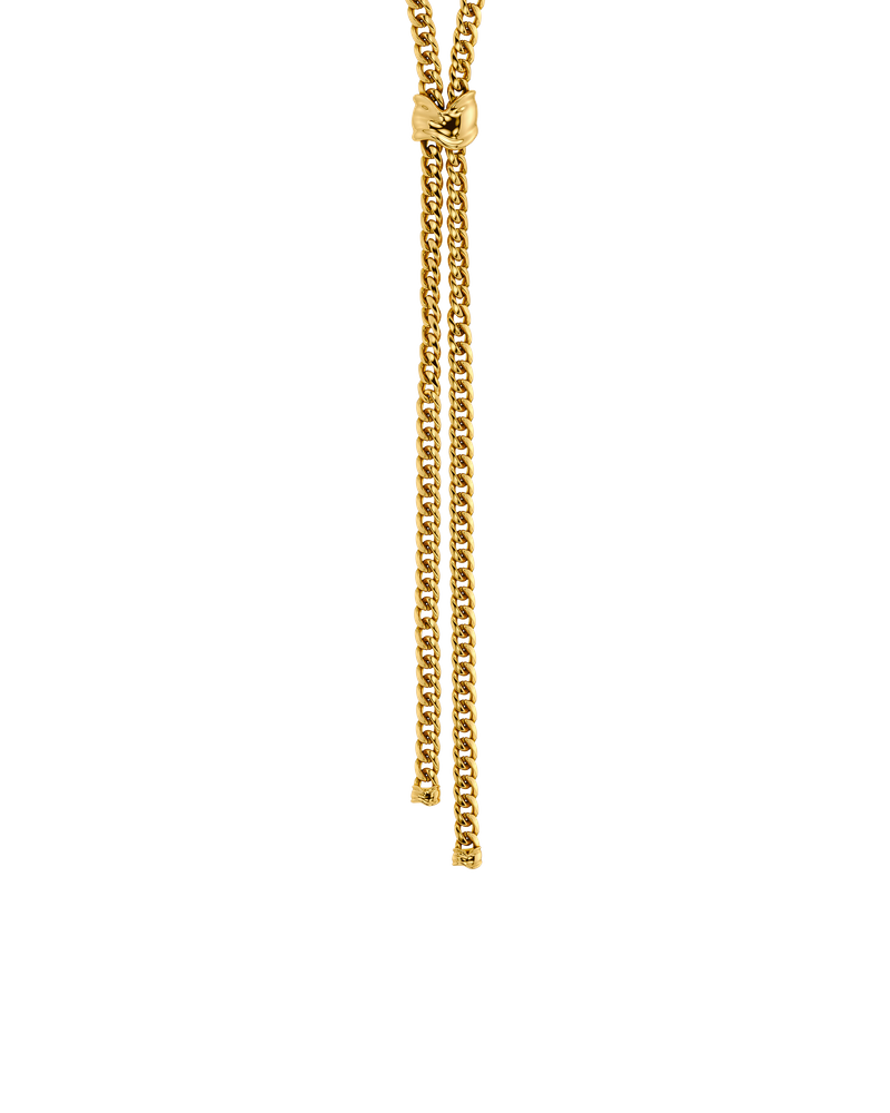 Melted Necklace Y Gold necklaces Gold