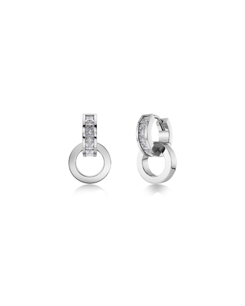 Nova Orbit Hoops Duo Jewellery Silver