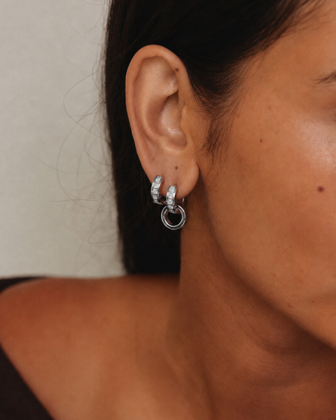 Nova Orbit Hoops Duo Jewellery Silver