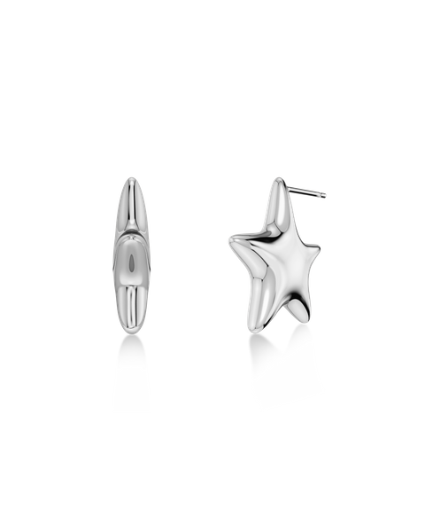 Astra Earrings For teenager Silver