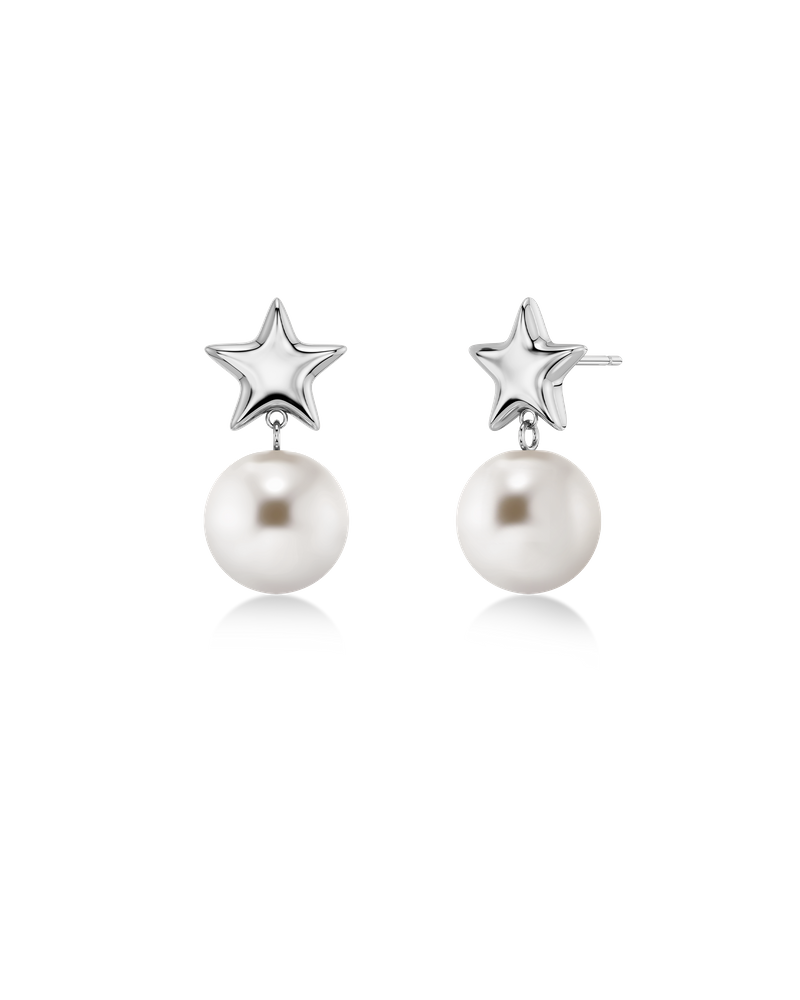 Astra Earrings Pearl Silver earrings Silver