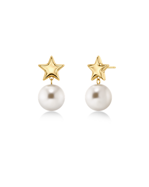Astra Earrings Pearl For teenager Guld
