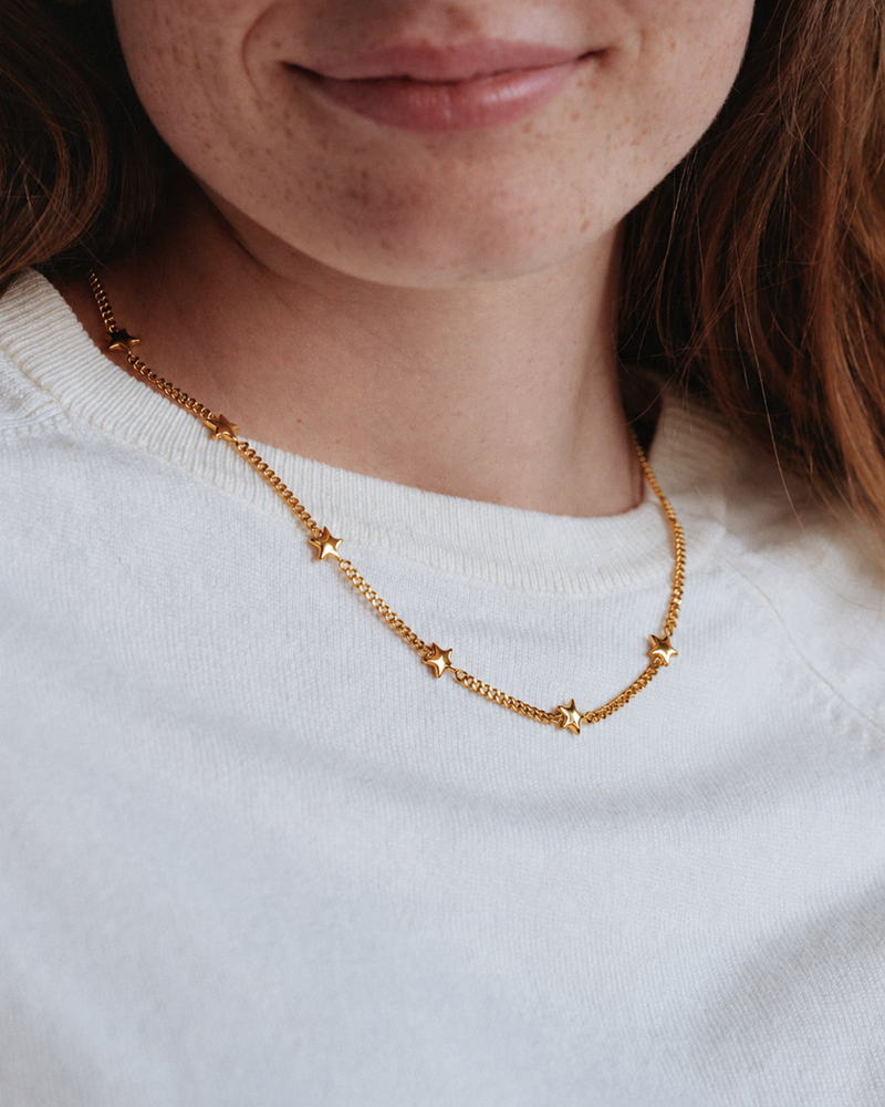 Astra Necklace Multi Gold necklaces Gold