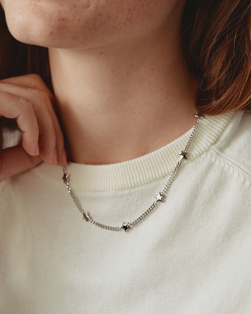 Astra Necklace Multi Silver necklaces Silver