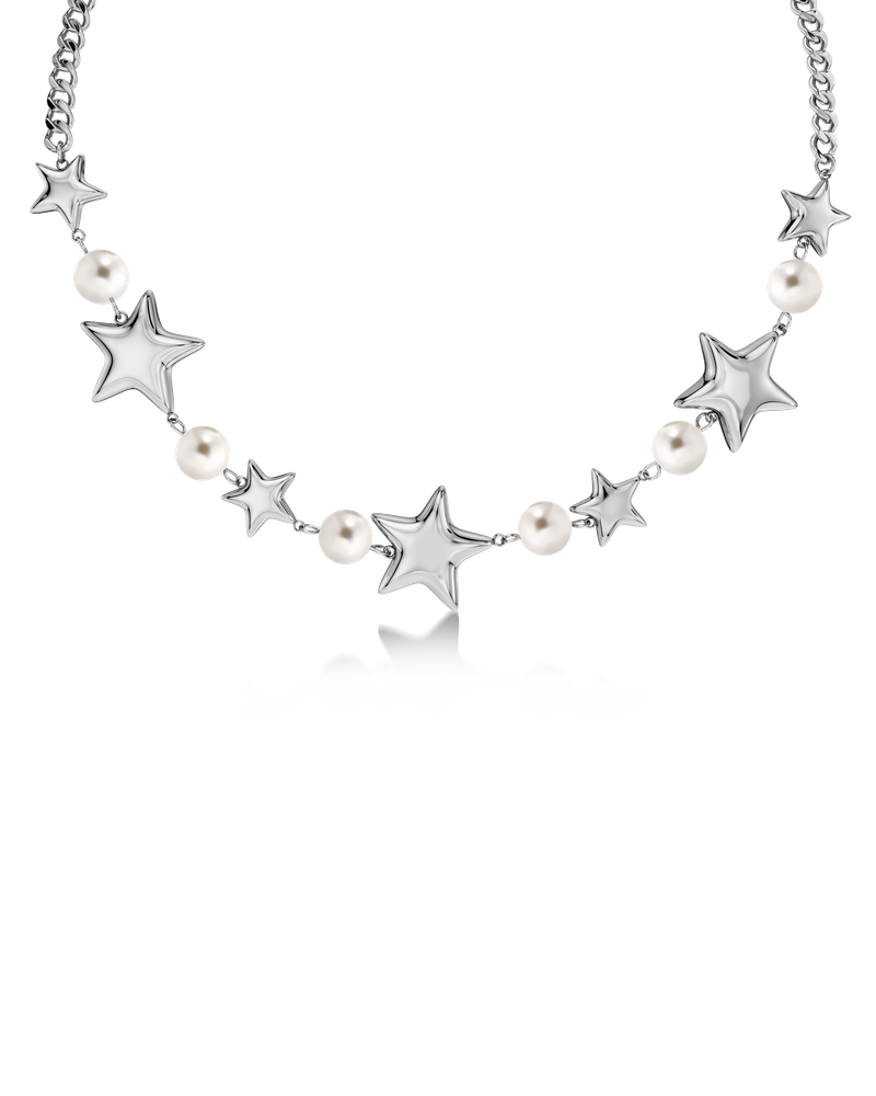 Astra Necklace Pearl Silver necklaces Silver