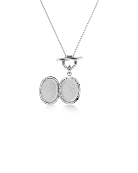 Behold Locket Necklace Charms Silver