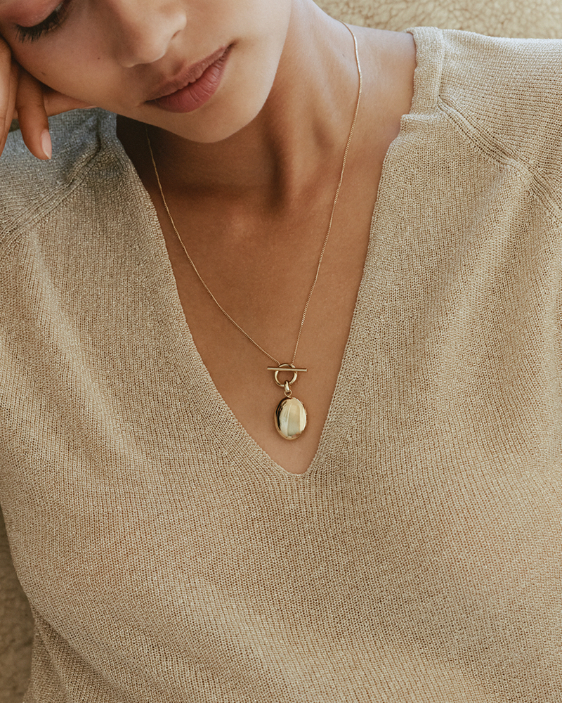 Behold Locket Necklace Gold necklaces Gold