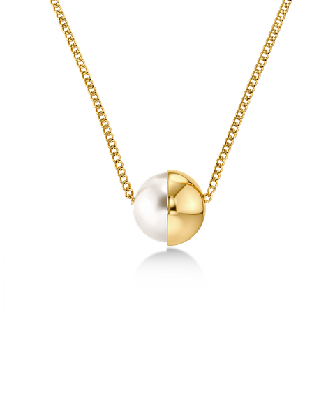 Eclipse Necklace S Gold necklaces Guld