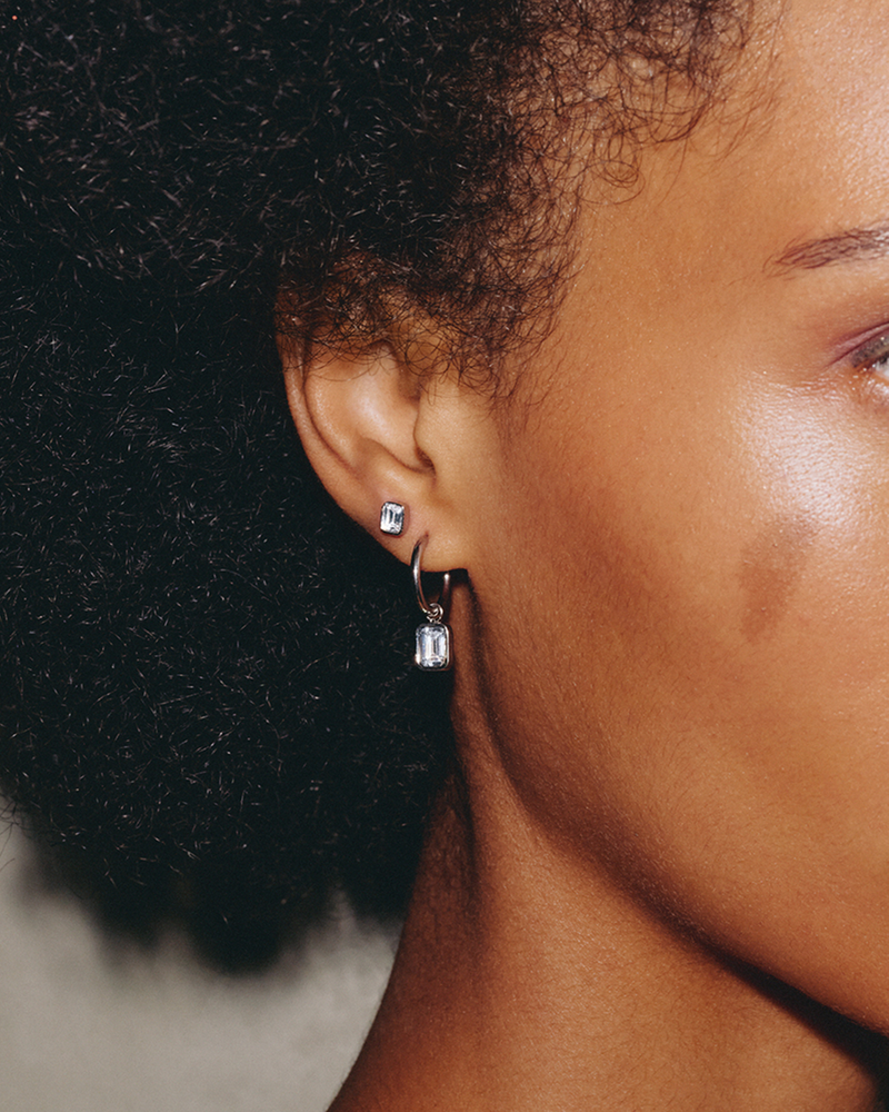 Gem Studs Studs Silver