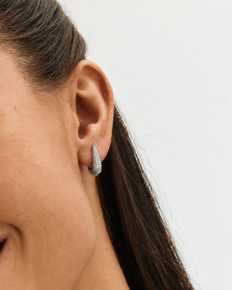 Crest Sparkle Hoops S Hoops Silver