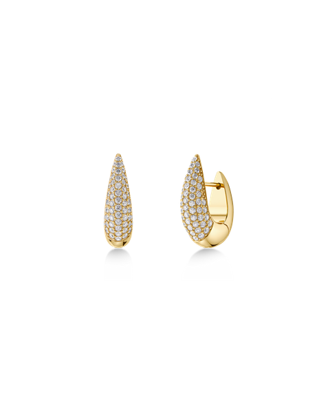 Crest Sparkle Hoops S Gold earrings Guld