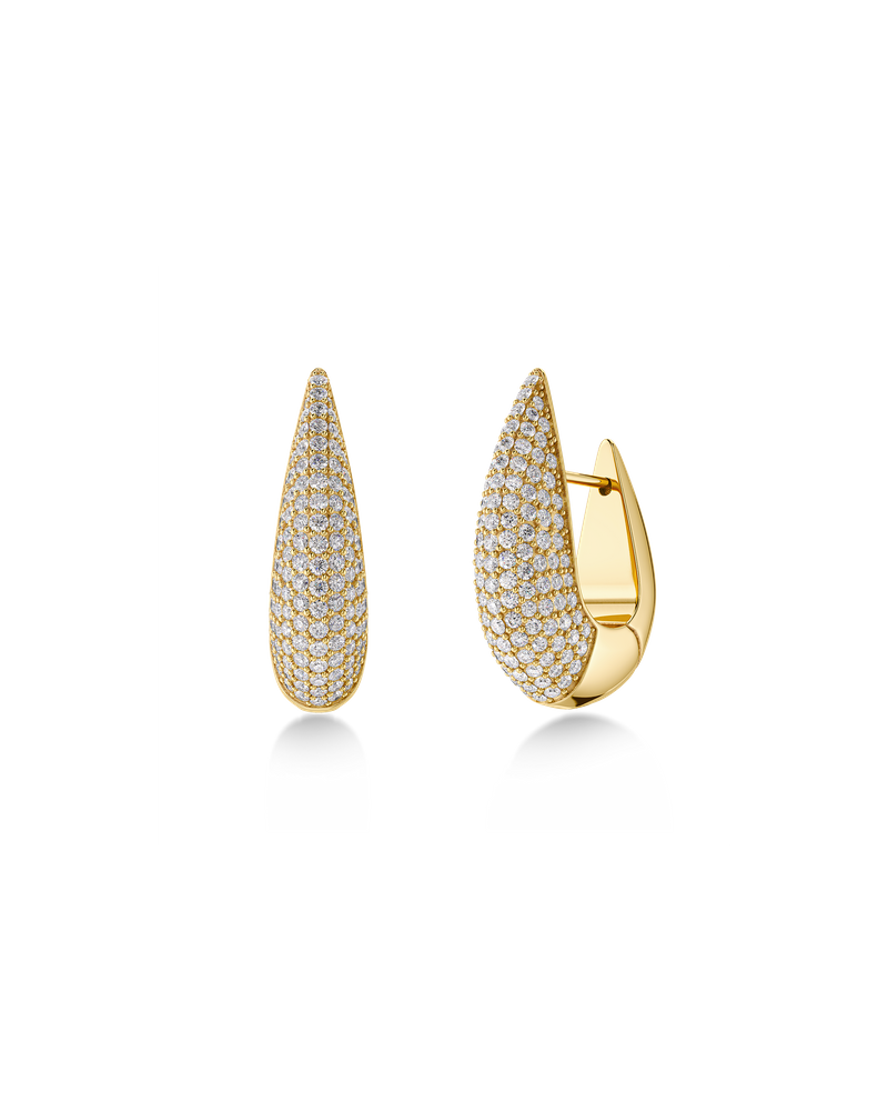 Crest Sparkle Hoops L Hoops Gold