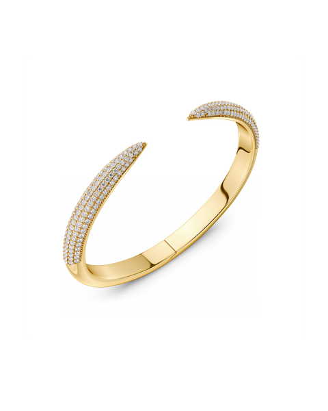 Crest Sparkle Bangle Gold bracelets Guld