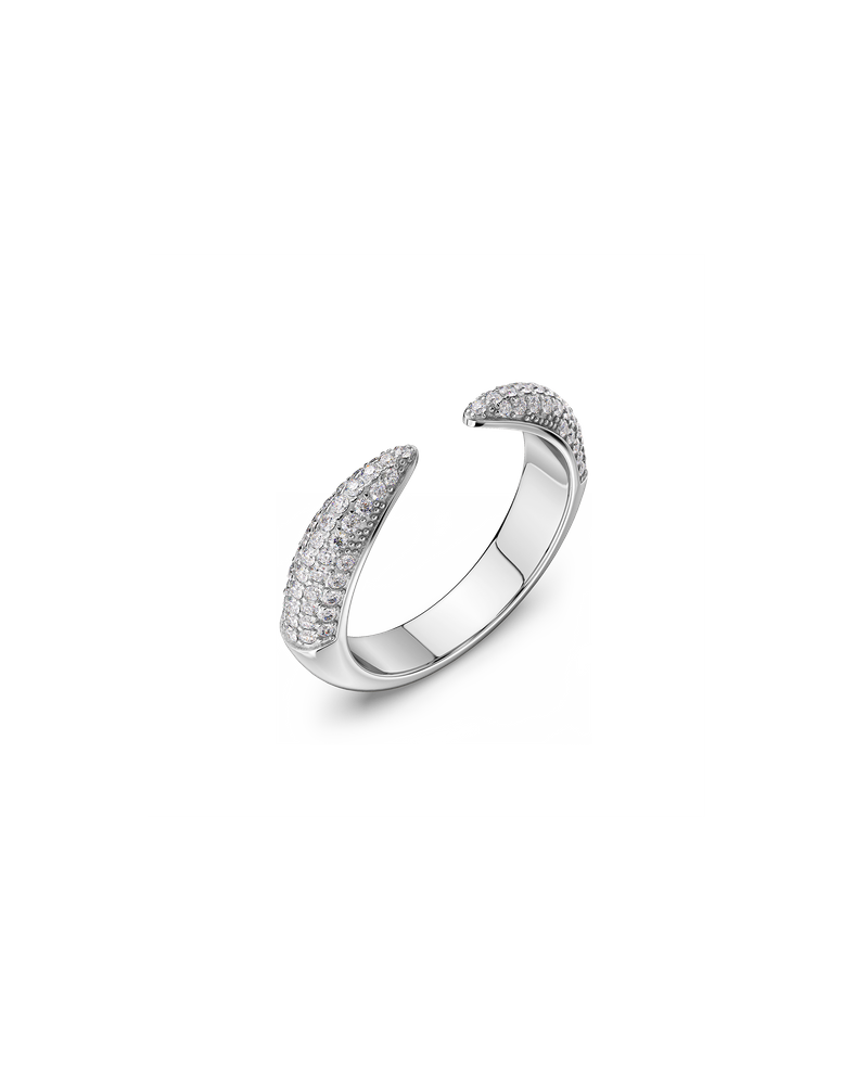 Crest Sparkle Ring Silver rings Silver