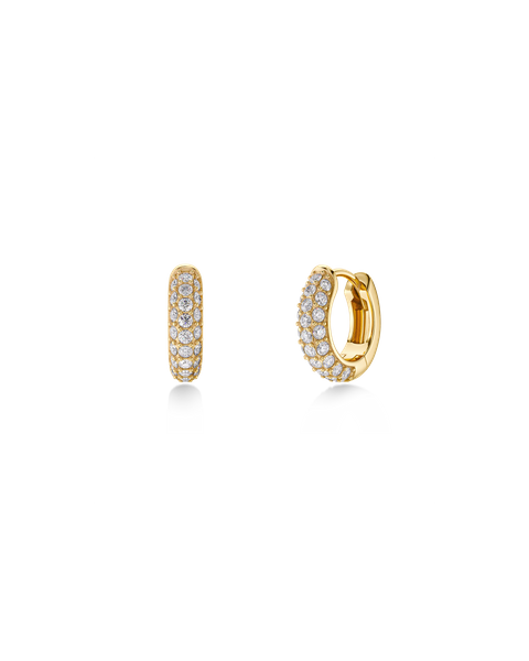 Luxe Sparkle Hoops S Gold earrings Guld