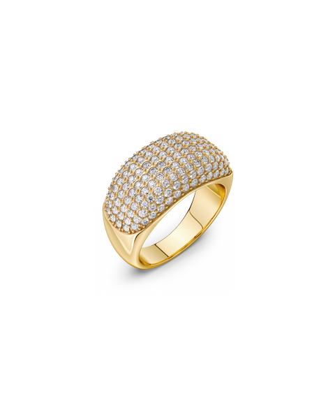 Luxe Sparkle Ring Maxi Gold rings Guld