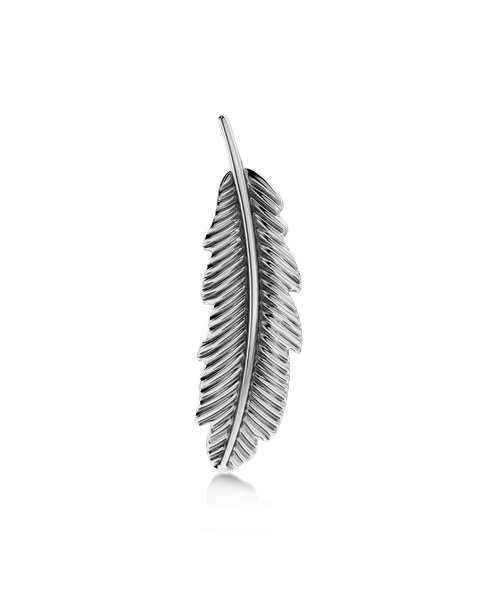 Feather Brooch Jewellery Silver