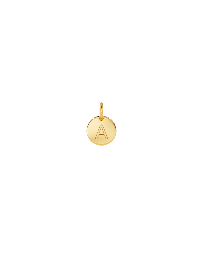 Alphabet Charm Gold Gullcharms Gull