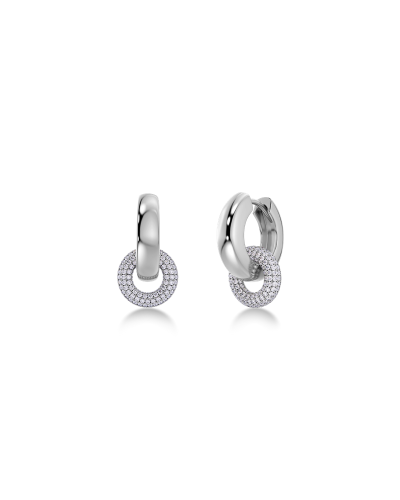 Eternal Pavé Earrings Silver earrings Silver