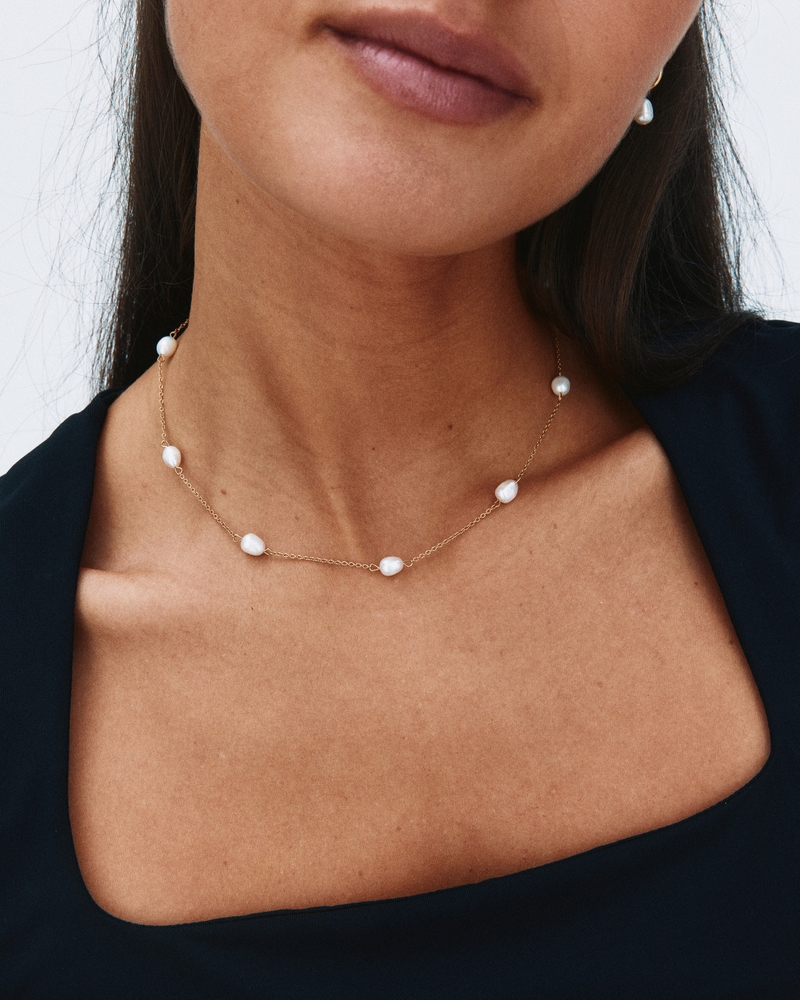Perla Necklace Multi Guldhalskæder Guld