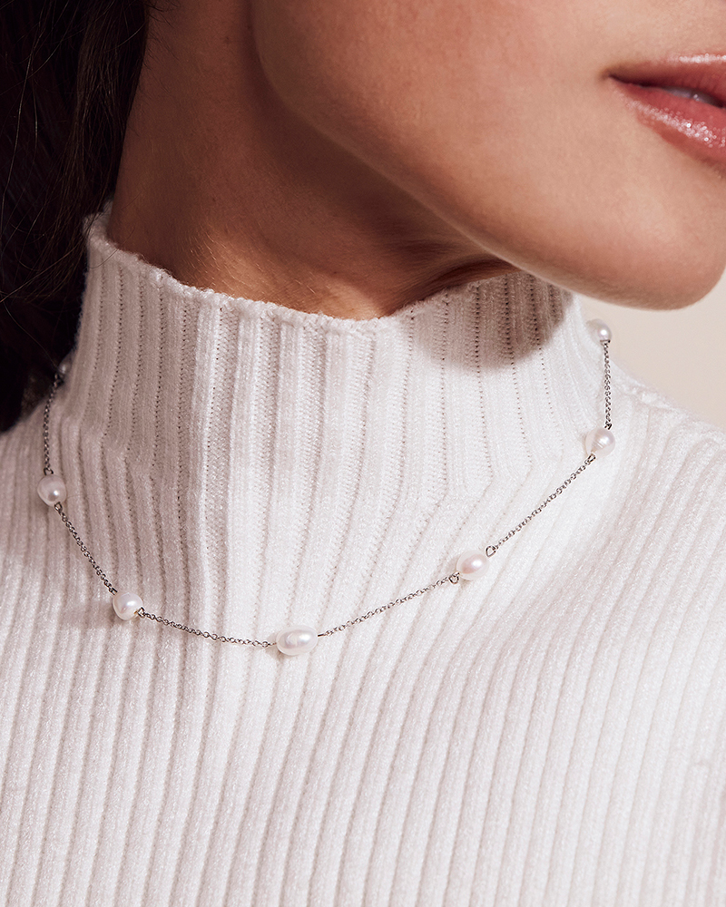 Perla Necklace Multi Hopeiset kaulakorut Hopea