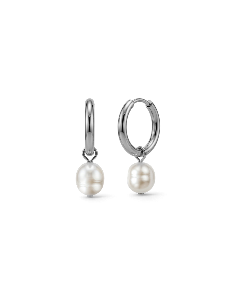 Perla Hoops Creolen Silber