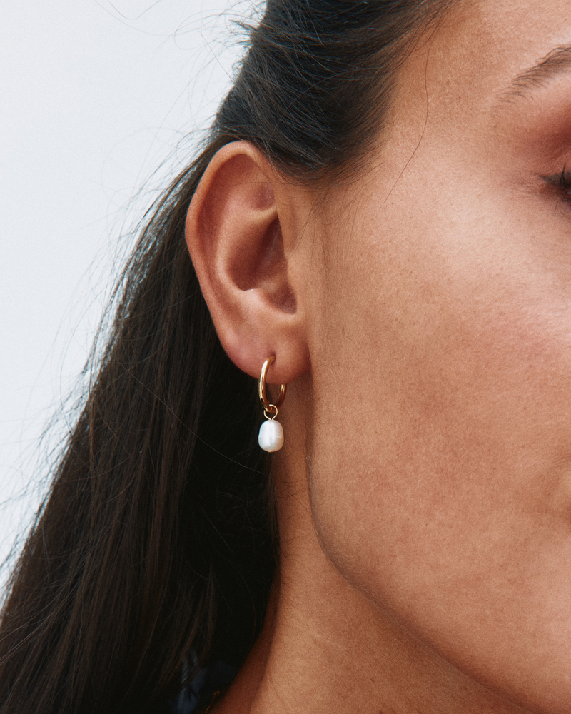 Perla Hoops Hoops Gold