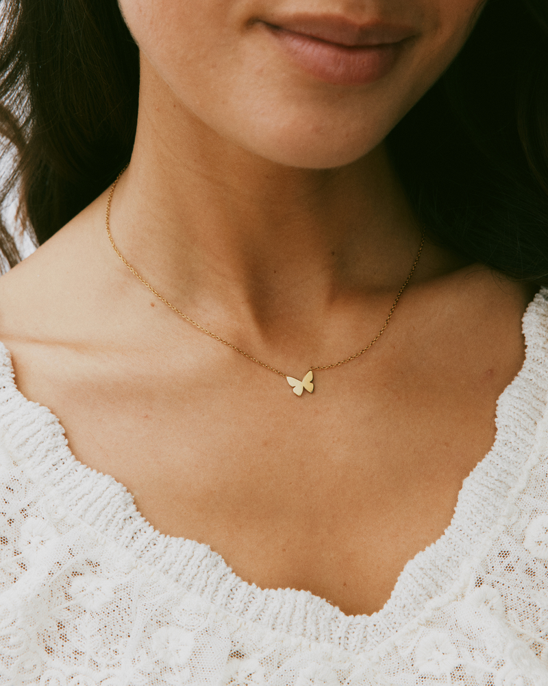 Papillon Necklace Gold necklaces Gold