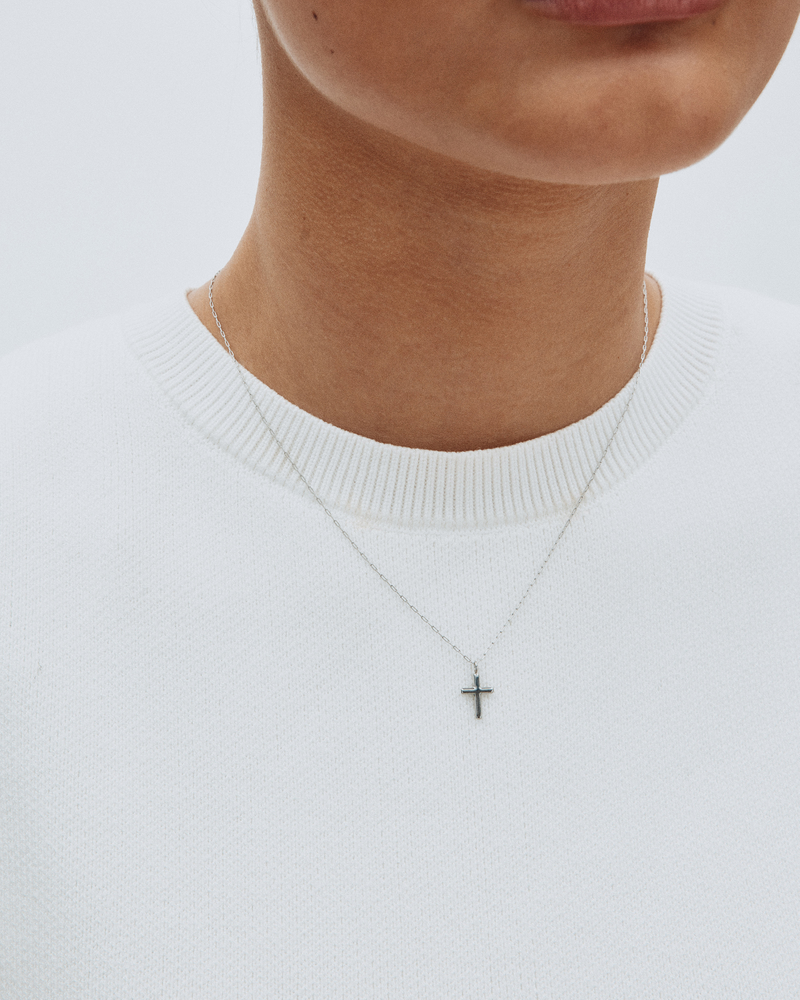 Spirit Cross Necklace Halskæder i sølv Sølv