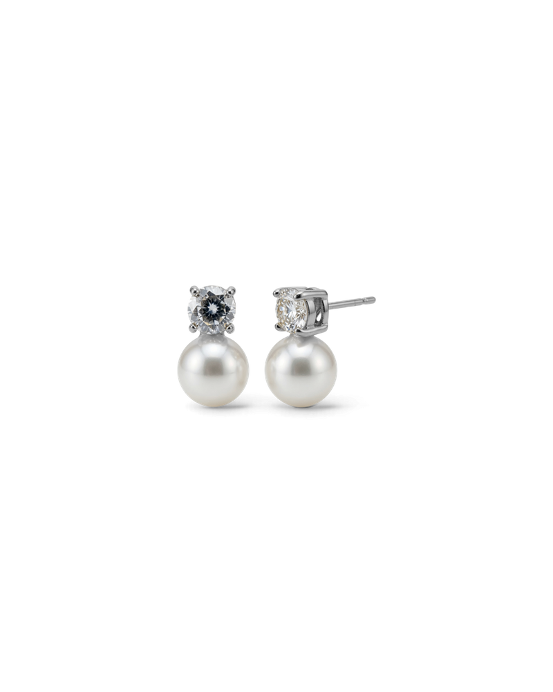 Luna Studs L Stiftörhängen Silver
