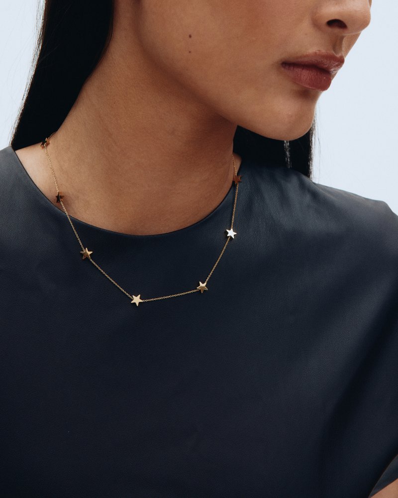 Sirius Necklace Multi Gold necklaces Gold