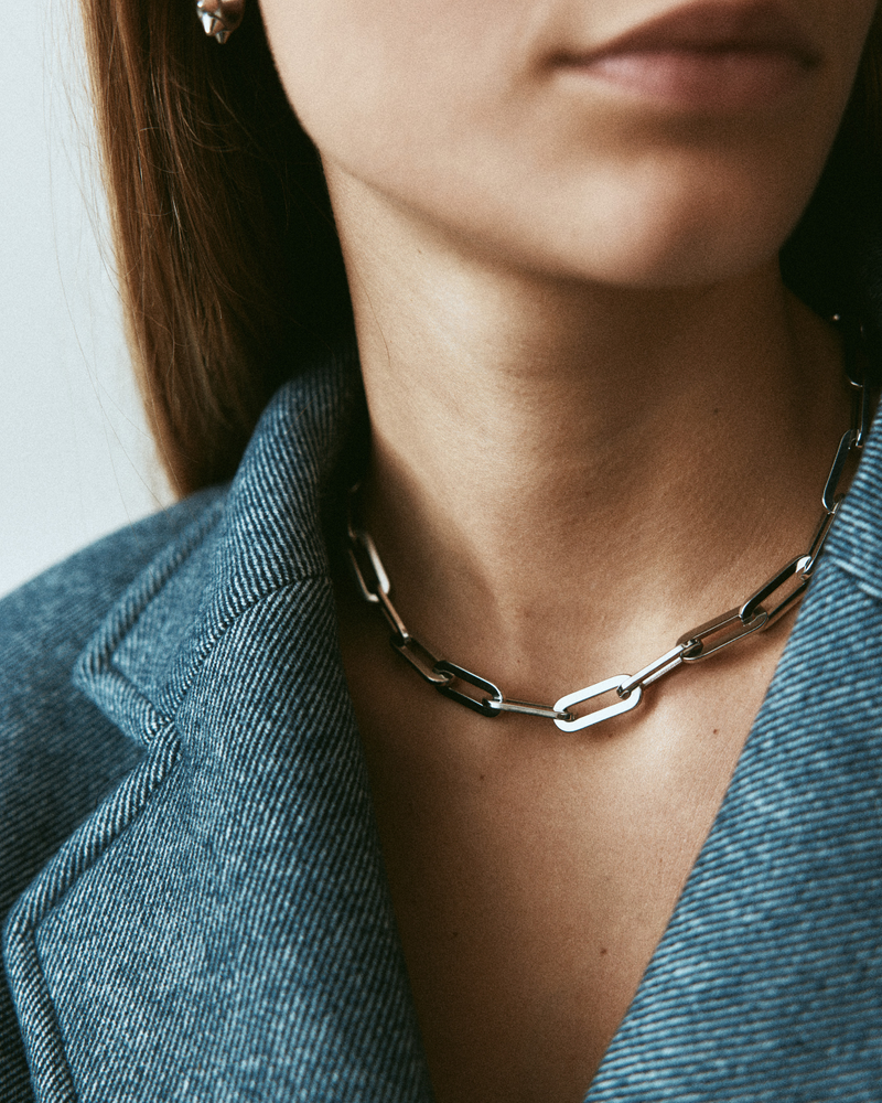 Ivy Maxi Necklace Silberhalsketten Silber