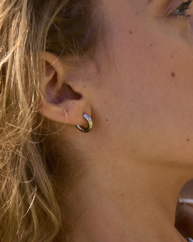 Chunky Hoops S Hoops Sølv