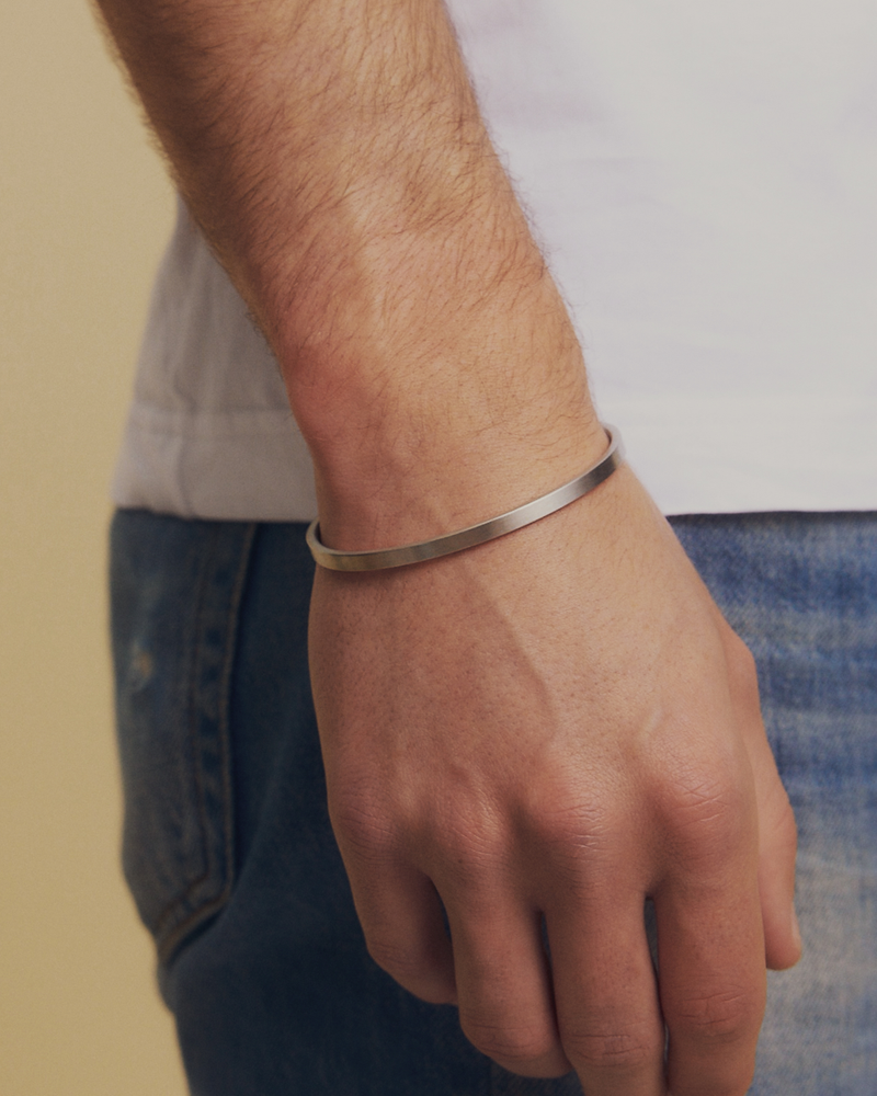 Jack Bangle Bangles Matte Silver